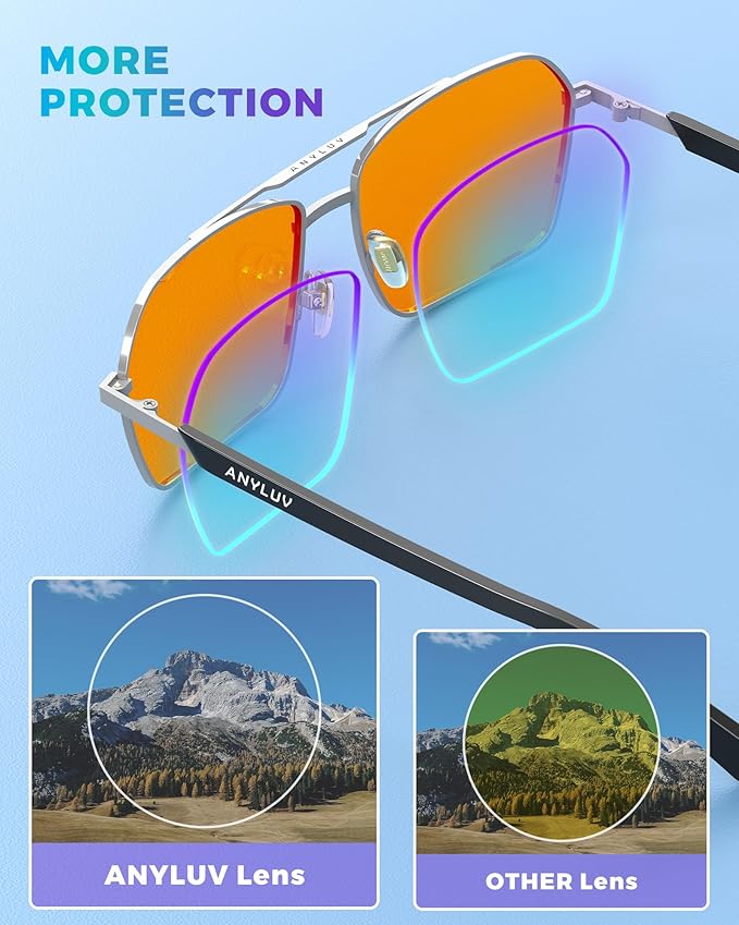 ANYLUV Blue Light Glasses Men/Women, Blue Light Blocking Glasses, Computer Screen Blocker Eyes Protection Glasses