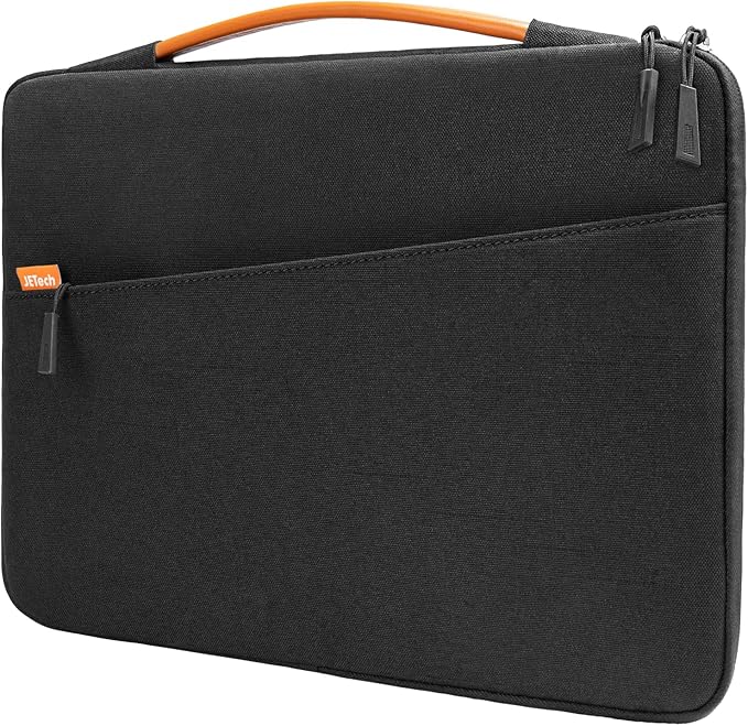 JETech Laptop Sleeve for MacBook Neo (A18 Pro), 13-14Inch MacBook Air/Pro (M1-M5, 2020-2026), Waterproof Bag with Portable Handle and Pocket, Compatible with 13-13.6 Inch Notebook (Black)