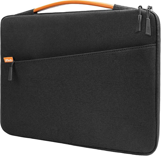 JETech Laptop Sleeve for MacBook Neo (A18 Pro), 13-14Inch MacBook Air/Pro (M1-M5, 2020-2026), Waterproof Bag with Portable Handle and Pocket, Compatible with 13-13.6 Inch Notebook (Black)