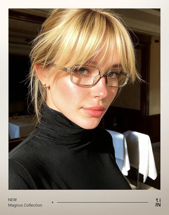 TIJN Blue Light Blocking Glasses Women Men Retro Cat Eye Square Oval Anti Glare Screen Computer Gaming Daily Eyeglasses TR90