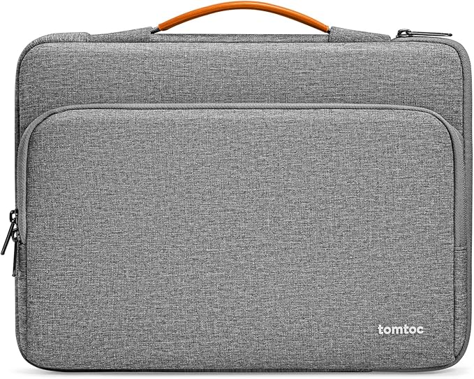 tomtoc 360 Protective Laptop Carrying Case Compatible with 14-inch MacBook Pro M5 Pro/Max (2026) A3426 A3427, M4/M3/M2/M1 Pro/Max, 12.9-13 Inch iPad Pro/Air, Water-Resistant Accessory Sleeve Bag