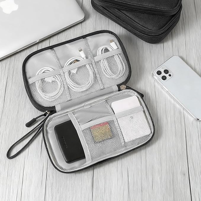 Data cable storage bag, charger, portable power bank, charging cable bag box, digital organizer bag