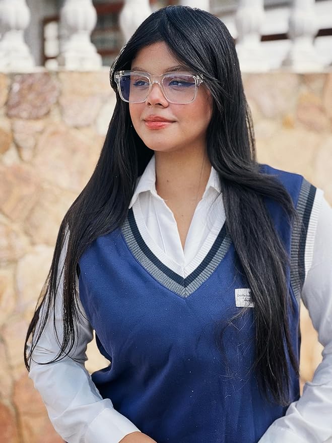 VISOONE TR90 Square Blue Light Blocking Glasses Fashion Computer Eyewear for Women and Men RANDI