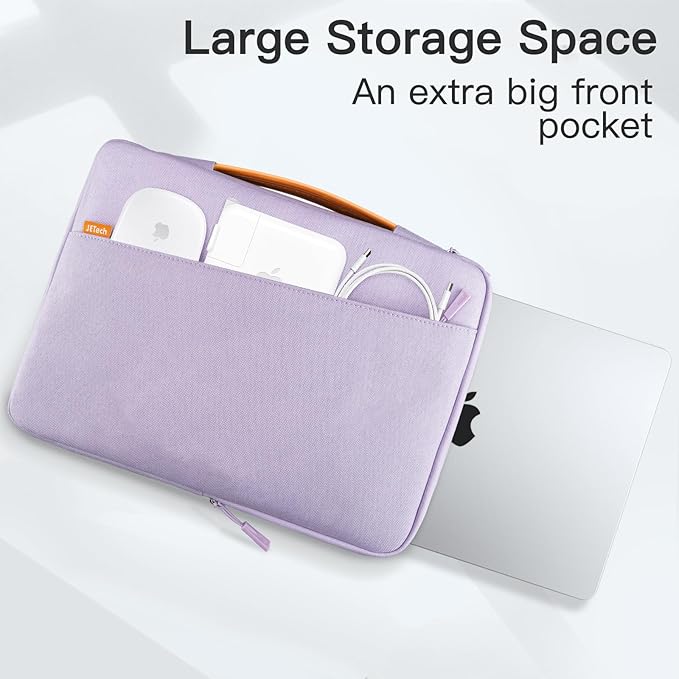 JETech Laptop Sleeve for MacBook Neo (A18 Pro), 14-Inch MacBook Pro (M1-M5, 2020-2026), Waterproof Bag Case with Portable Handle and Pocket, Compatible with 14 Inch Notebook (Light Purple)