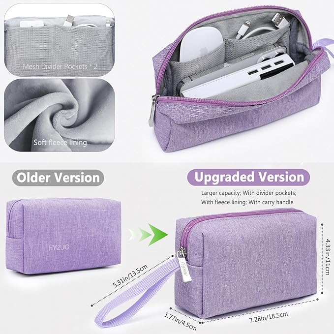 HYZUO 13.3-14 Inch Laptop Sleeve Bag Set for MacBook Pro 14 M5/M4/M3/M2/M1 Pro/Max A3426 A3427 2026-2021, MacBook Air/Pro 13.3, 13.5-13.8" Surface Book/Laptop, NoteBook Case for 13.3" HP, Lilac Purple