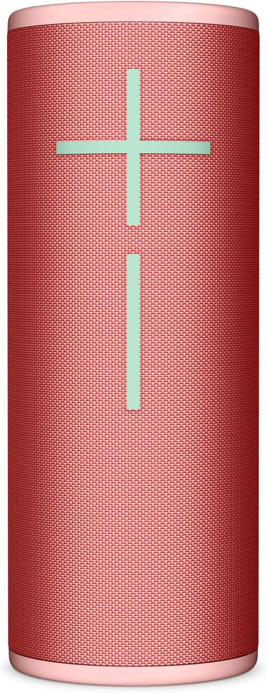 Ultimate Ears MEGABOOM 4 Portable Waterproof Bluetooth Speaker with Powerful 360-Degree Sound and Thundering Bass, Floating Speaker with 20-Hour Battery and 147ft (45m) Range - Red