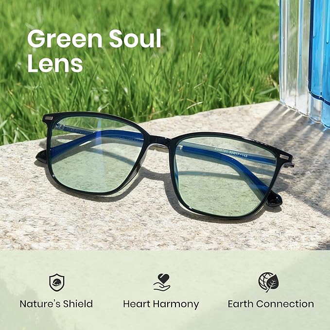 Cyxus Blue Light Blocking Glasses Men Women Gaming Computer Rectangle TR90 frame Anti Eyestrain UV400 8208