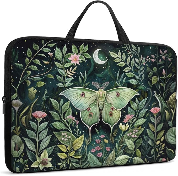Laptop Sleeve Bag with Handle Computer Protective Soft Cover Case for 14 Inch 13 Inch Laptop,Wildflower Butterfly
