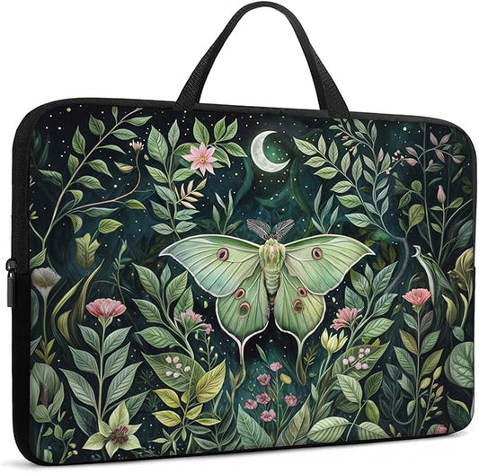 Laptop Sleeve Bag with Handle Computer Protective Soft Cover Case for 14 Inch 13 Inch Laptop,Wildflower Butterfly
