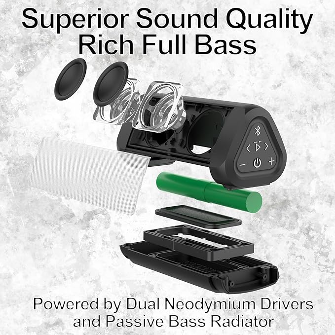 OontZ Angle 3 Ultra - Portable Bluetooth Speaker, 14 Watts, Bigger Bass, Hi-Quality Sound, 100 Ft Wireless Range, Play Two Speakers Together, IPX7 Waterproof, Home, Outdoor, Great Gift (White)