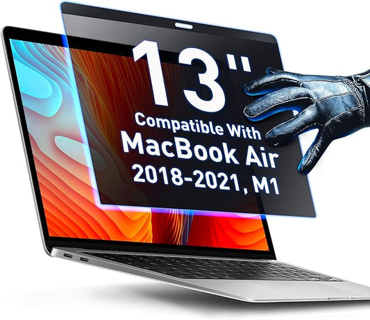 Magnetic Privacy Screen Compatible with MacBook Air 13" 2018, 2019, 2020, 2021, M1 Anti-Blue Light Laptop Screen Protector Filter Blue Light Blocking Filter