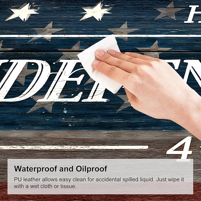 Mouse Pad, Large Anti-Slip with Stitched Edges Desk Mat Desktop Laptop Computer Desk Keyboard Mat,Table Protector Blotter Mat (National Flag, 31.5" x 11.8")