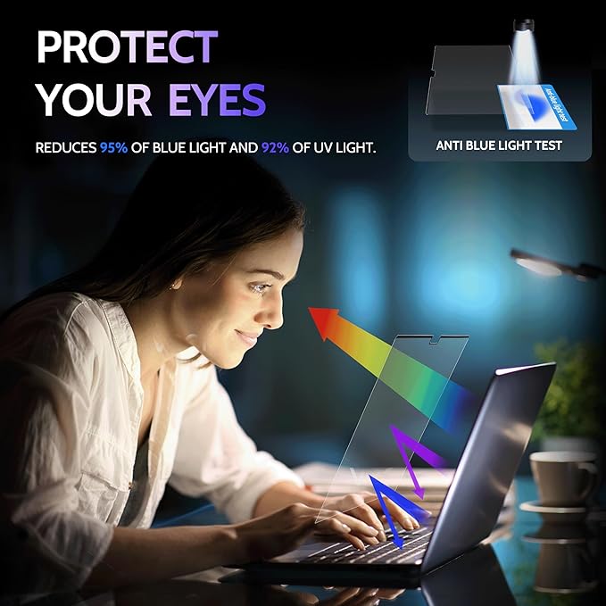 Peslv Magnetic Anti Blue Light Screen Protector for MacBook Pro 14 Inch (2021-2026, M1, M2, M3, M4, M5), Removable Glare Filter for 14.2" Mac Laptop Computer