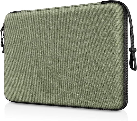 FINPAC Hard Laptop Sleeve Case for 15.3 inch MacBook Air M5 M4 M3 M2 (2026-2023) A3241 A3114 A2941, 16.2 inch MacBook Pro 2026 M5/M4/M3/M2/M1 Pro/Max, Waterproof Case for Surface Laptop, Olive