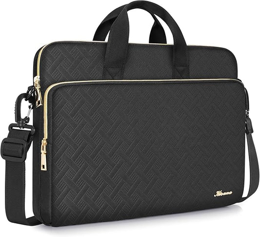 KIZUNA Laptop Sleeve Case 17 Inch Computer Shoulder Bag for for LG gram 17/17.3" MSI 17/Dell G7/17 Lenovo IdeaPad 3i Gen7/17.3" HP ProBook 470/Lenovo Ideapad 700,Black