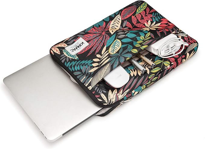 Kinmac 360° Protective Laptop Sleeve Case Bag Cover with Handle for MacBook Pro 16 inch,16 inch HP,Lenovo,Dell,ASUS,Acer Ultrabook and Business Laptop (Black Maple)