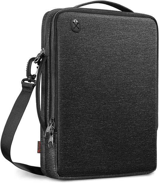 FINPAC Laptop Shoulder Bag for MacBook Neo A18 Pro, 13.6-inch MacBook Air 2026-2022 M5/M4/M3/M2/M1, MacBook Carrying Case 13.3" 13.6" 14.2", 13.5" Surface Laptop, HP, Dell, Acer Chromebook, Black