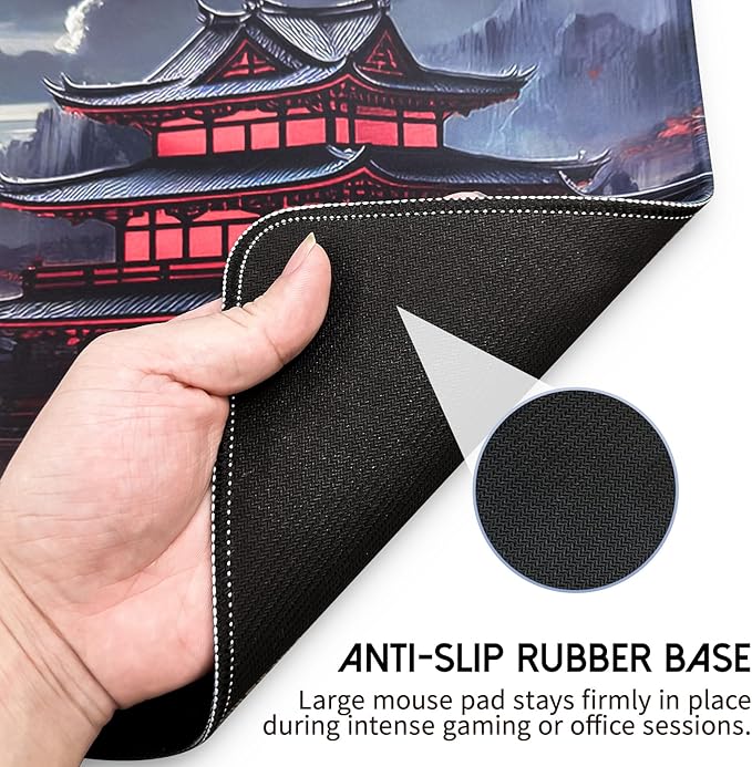 Mouse Pad Gaming Mousepad,Large Mousepads for Keyboard and Mouse with Non-Slip Rubber Base,Suitable for School,Office,Home,31.5 x 11.8 Inch
