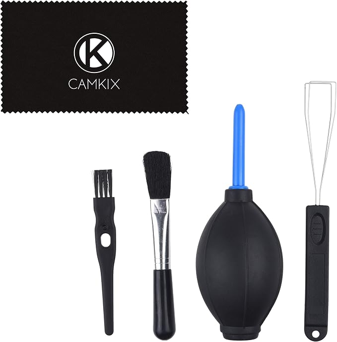 Keyboard Cleaning Kit - 1x Mini Brush, 1x Cleaning Brush, 1x Keyboard Cap Remover, 1x Air Blower and 1x Cleaning Cloth - Also for Laptops, Camera Lenses, Glasses - Home and Office - Image 8