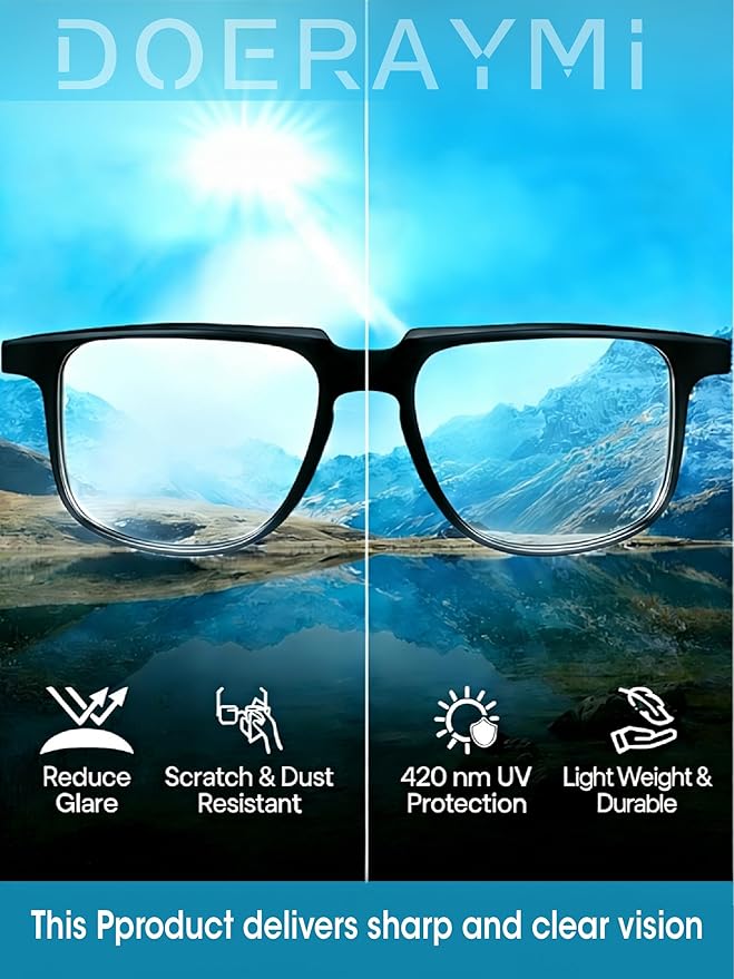 Blue Light Glasses For Woman, Computer Glasses Blue Light Glasses Men Premium Lenses For Daily Screen Use - Work & Gaming.