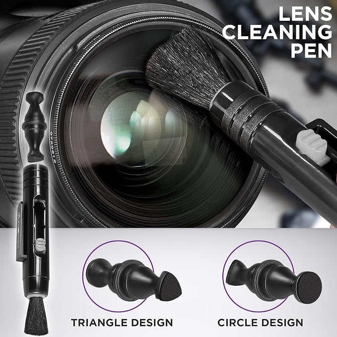 Altura Photo Camera Cleaning Kit - Lens Cleaner Spray, Brush, Pen, Blower, Microfiber Cleaning Cloths, Tissue Wipes for Canon Nikon Sony Fuji Olympus Pentax Sigma Tamron DSLR & Mirrorless Cameras - Image 5