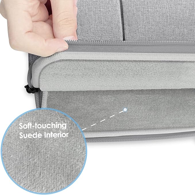 ProElife 13-Inch Laptop Sleeve Case for 2026-2022 MacBook Air 13.6 inch M5 M4 M3 M2 & MacBook Neo 13'' A18 Pro, Pro 13'' M2 Chip Accessory Water-Resistant Bag Traveling Carry Cover Case (Gray)
