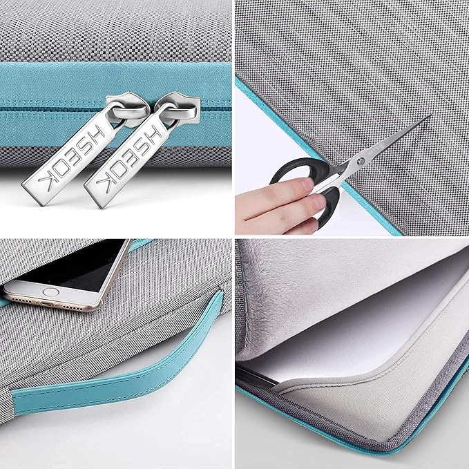 Hseok Laptop Sleeve 15.6-16 Inch Case Briefcase Compatible with MacBook Neo 16, MacBook Pro 16 M5/M4/M3/M2/M1, MacBook Air 15 M5, XPS 16 and Most 15.6-16 Notebooks,L01G04