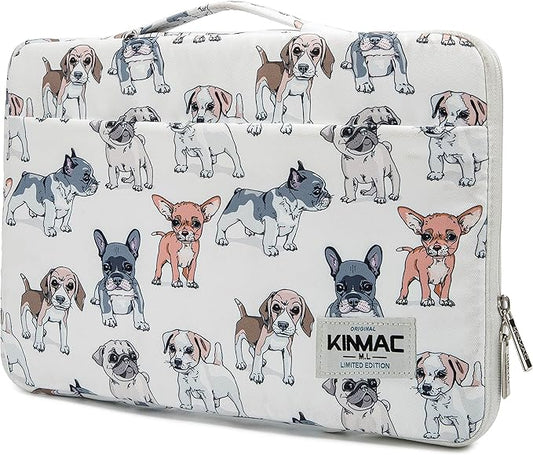 Kinmac 360° Protective Water Resistant Laptop Sleeve case Bag with Handle for HP Lenovo Dell ASUS Acer 14 inch Laptop,MacBook Pro 14 inch and Most 14 inch Laptop（Gogs）