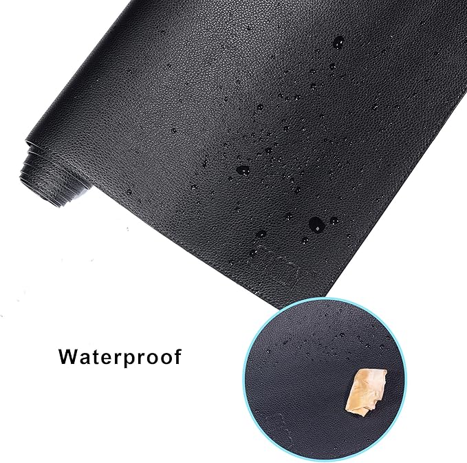 Cacoy 55" x 31.5" PU Leather Desk Mat, Oversized Waterproof Desk Pad Protector, XXL Large Gaming Mouse Pad & Keyboard Cover, Dual-Side Office Desk Blotter Mat for Computer, Home & Work (Black)
