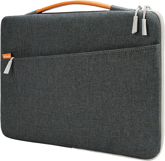 JETech Laptop Sleeve for MacBook Neo (A18 Pro), 14-Inch MacBook Pro (M1-M5, 2020-2026), Waterproof Bag Case with Portable Handle and Pocket, Compatible with 14 Inch Notebook (Dark Grey)