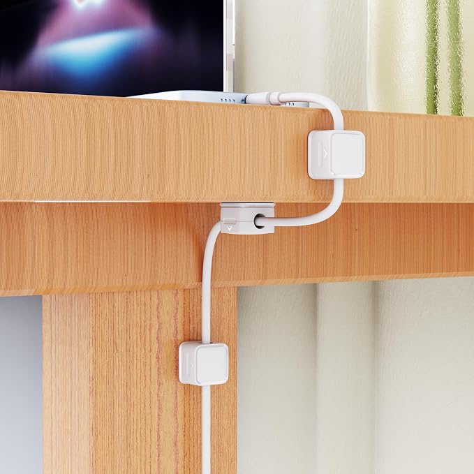 Cord Organizer Holder, 8 Pack Magnetic Desk Cable Clips Management, Hide Phone Charging Cable Keeper, Strong Adhesive Wire Charger Holder for Nightstand, Kitchen Appliances, Office Supplies - Image 7