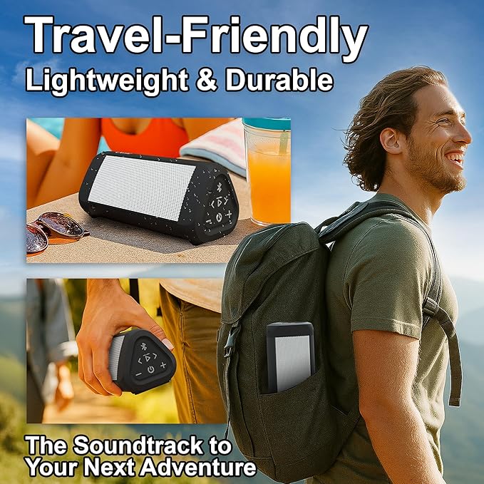 OontZ Angle 3 Ultra - Portable Bluetooth Speaker, 14 Watts, Bigger Bass, Hi-Quality Sound, 100 Ft Wireless Range, Play Two Speakers Together, IPX7 Waterproof, Home, Outdoor, Great Gift (White)