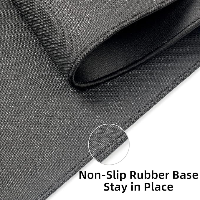 Large Mouse Pad, 36x17 in Gaming Mouse Mat,Waterproof and Non-Slip Desktop Pad for Computer Keyboard,Black,XL