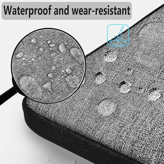 Hseok Laptop Shoulder Bag 13 13.3 14 Inch Case Compatible with MacBook Pro/Neo 14" M5/M4/M3/M2/M1,Mac Air/pro/Neo 13" and Most 13 13.3 14 Notebooks,Spill-Resistant Briefcase,Dark Gray & Black