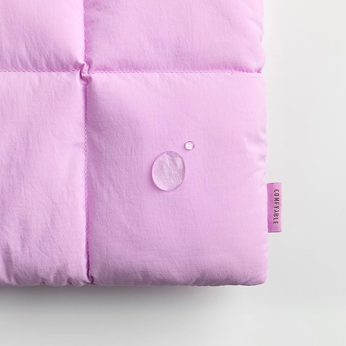 Comfyable Puffy Laptop Sleeve 13 Inch 14 Inch, Quilted Puffer Laptop Carrying Case for Women, Pillow Case Compatible with MacBook Air/Pro M5 M4 M3 M2 Pro/Max 2026, 13" MacBook Neo A18, Lavender Pink