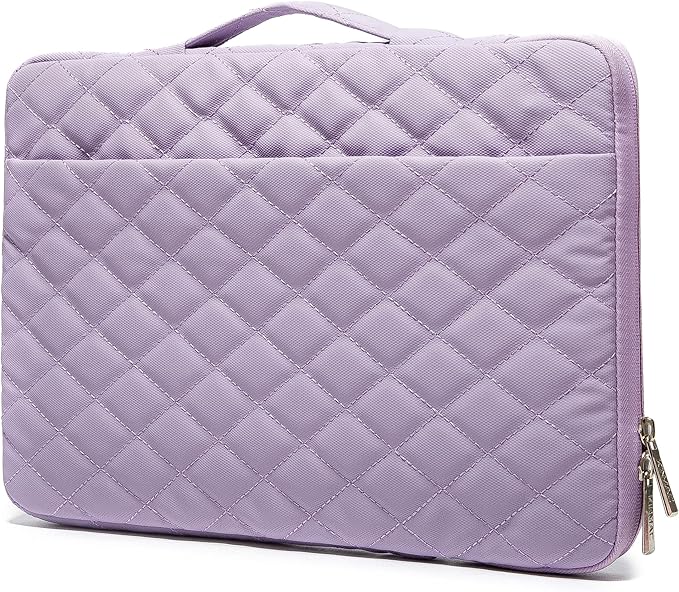 Kinmac 360° Protective Laptop Sleeve Case Bag Cover with Handle for MacBook Pro 16 inch,16 inch HP,Lenovo,Dell,ASUS,Acer Ultrabook and Business Laptop (Purple Embroidery)