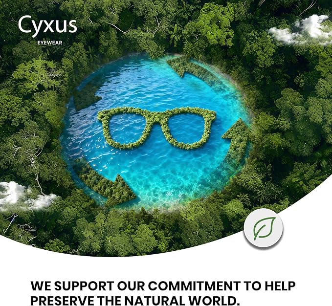 Cyxus Titanium Blue Light Glasses for Men Frameless Rimless Glasses Computer Glasses UV protection Eyeglasses