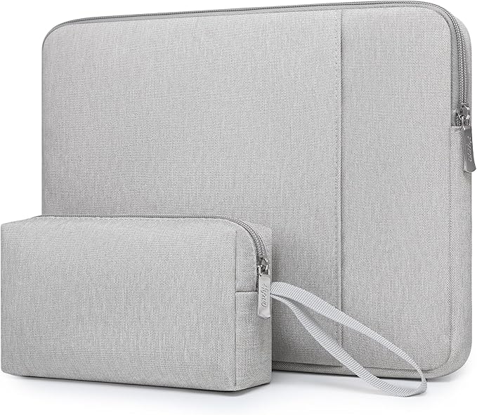 HYZUO 15-16 Inch Laptop Sleeve Bag Set for MacBook Pro 16 M5/M4/M3/M2/M1 Pro/Max A3428 A3429 2026-2019, 15" Surface Book, Notebook Case for 15" 15.6" HP Dell Lenovo Asus Acer Samsung, Light Gray