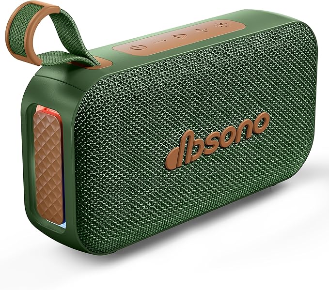 Bluetooth Speaker Stereo 20W Loud Sound: 30H Playtime, IPX5 Water Resistant, Portable Wireless Speakers, Powerful Bass, Lightshow, Birthday Gifts for Men/Adults/Teens, Beach Vacation Essentials, Blue
