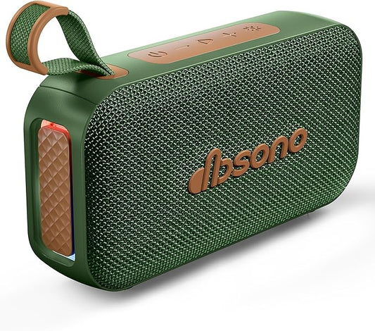 Bluetooth Speaker Stereo 20W Loud Sound: 30H Playtime, IPX5 Water Resistant, Portable Wireless Speakers, Powerful Bass, Lightshow, Birthday Gifts for Men/Adults/Teens, Beach Vacation Essentials, Blue