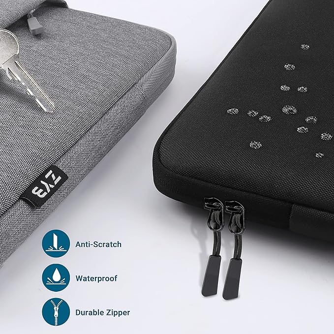 ZYB Laptop Case 16 Inch,16 Inch Laptop Sleeve for 16 Inch Notebook MacBook Pro 16 Lenovo ThinkBook/IdeaPad/ThinkPad HP Dell Acer ASUS etc Waterproof Computer Sleeve with Pocket & Accessory Bag-Black