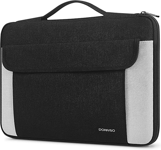 DOMISO 15.6-16 Inch Laptop Sleeve Case,Water-resistant Laptop Protective Case for MacBook Pro16,Dell XPS 16,Lenovo,HP, ASUS, Acer,Black