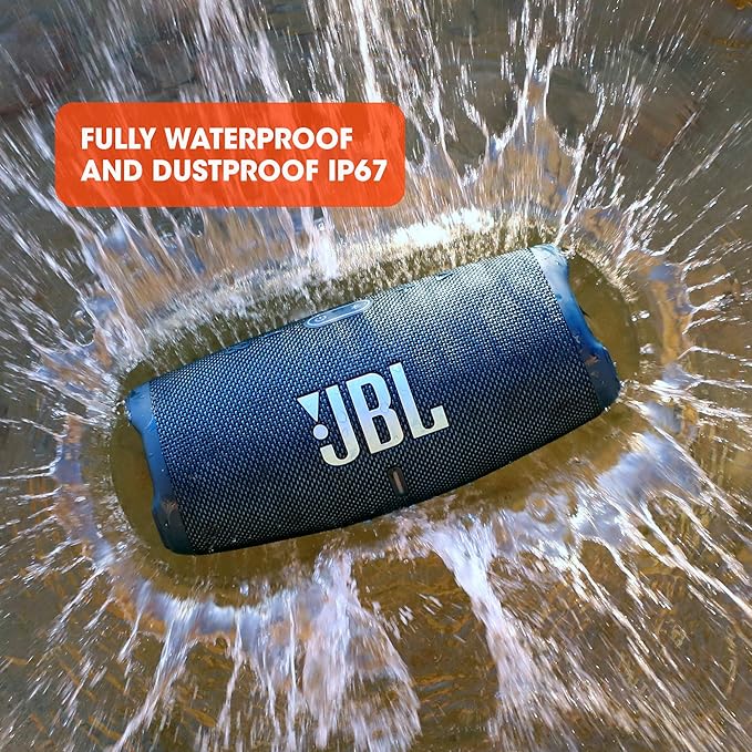 JBL CHARGE 5 - Portable Waterproof (IP67) Bluetooth Speaker with Powerbank USB Charge out, 20 hours playtime, JBL Partyboost (Squad)