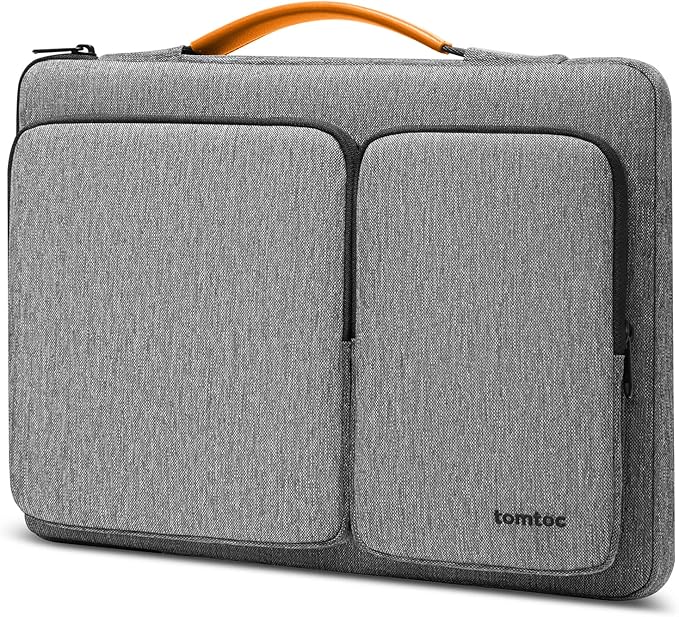 tomtoc 360 Protective Laptop Sleeve for 15-inch 2026 New MacBook Air M5/A3448, M4/A3241, M3/A3114, M2/A2941, 15 Inch Surface Laptop 7/6/5, Dell XPS 15 Plus, Water-Resistant Accessory Bag Case