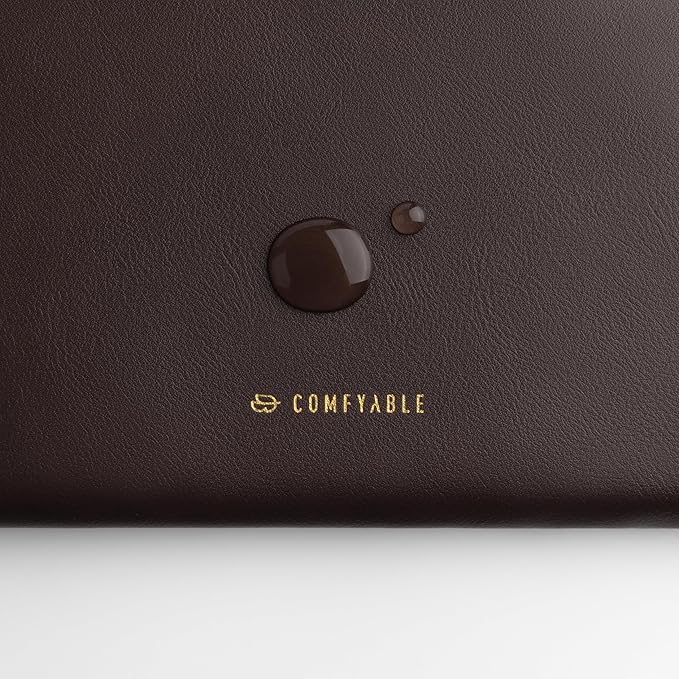 Comfyable Slim Protective Laptop Sleeve Compatible with 13/14 Inch MacBook Air & MacBook Pro M5/M4/M3/M2 Pro/Max 2026, Mac Travel Case, Laptop Pouch, Slim PU Leather Cover, Chocolate