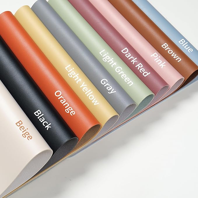 RENMTURE PU Mouse Pad, Faux Leather Large Desk Pad, Home Work Office Accessories, Non-Slip Desk Mat, Waterproof Gaming Pad Desk Blotter (23.6" x 13.7", Pink)