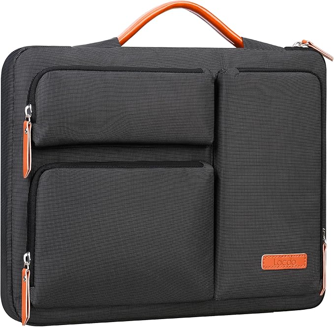 Lacdo 360° Protective Laptop Sleeve Case for MacBook Air/Pro, 13-13.3 inch Notebook, 14 inch MacBook Pro M5 Pro/Max A3426 A3427 (2026), M5/M4/M3/M2/M1 A3434 A3112 A3401 A3185 A2992 Computer Bag, Black