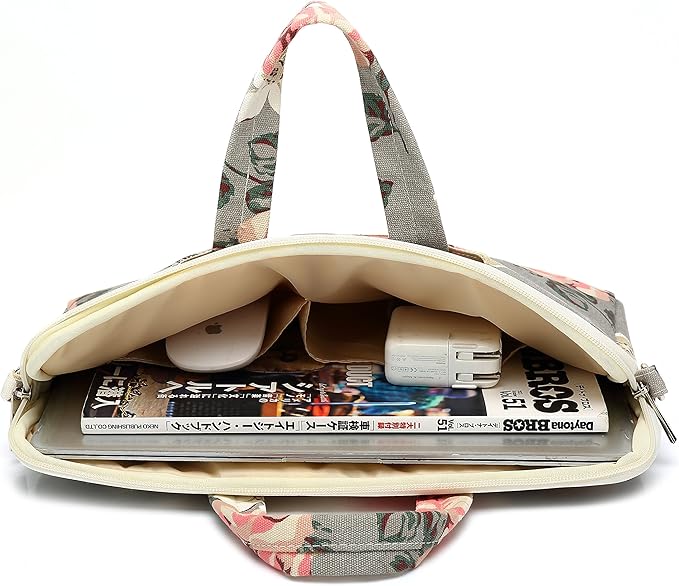 canvaslife Gray Roses Laptop Sleeve, 12/13 Inch | Waterproof