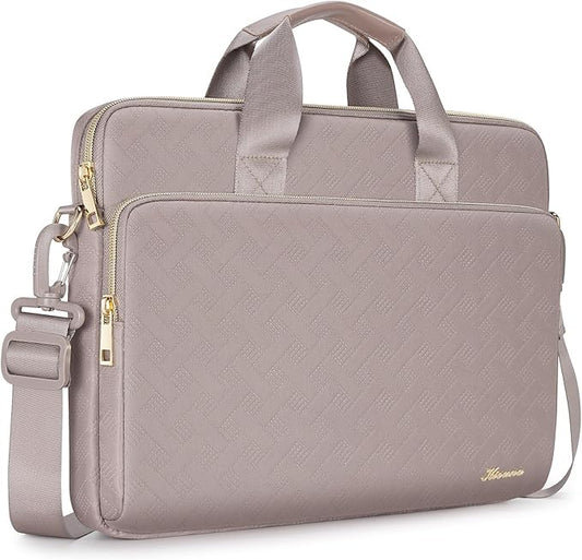 KIZUNA Laptop Sleeve Case 15.6 Inch Computer Shoulder Bag for for 16" MacBook Pro M4/Lenovo IdeaPad Flex 5i Gen 8/Legion Slim 5/Yoga Pro 9i/ThinkBook 16/HP Envy x360/Dell XPS 16/16 Plus,Khaki