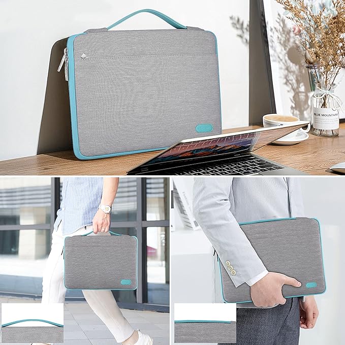 Hseok Laptop Sleeve 15.6-16 Inch Case Briefcase Compatible with MacBook Neo 16, MacBook Pro 16 M5/M4/M3/M2/M1, MacBook Air 15 M5, XPS 16 and Most 15.6-16 Notebooks,L01G04